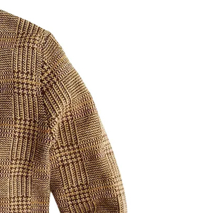 <b>Women</b> V Neck <b>Cardigan</b> <b>Oversized</b> Wool/Acrylic Autumn Winter Patchwork Breathable - Product Image 6