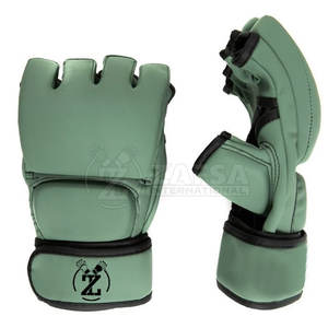 ถุงมือ MMA แบบปรับแต่งโลโก้ได้อุปกรณ์ฝึกหนังใส่สบาย - Product Image 2