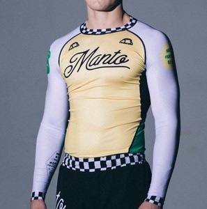 Durable Breathable Customizable Unisex Rash Guard <b>Compression</b> <b>Shirt</b> Stretch Fabric UPF50 Anti-Bacterial Quick Dry 220g MMA BJJ - Product Image 2