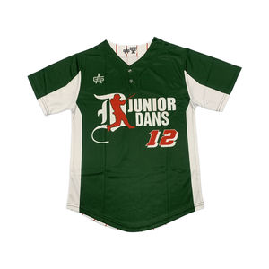 Offre Spéciale personnalisé 100% polyester maillot de baseball raglan chemise boutonnée pour les joueurs de baseball et de softball - Product Image 6