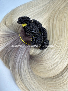 ผมปลอม AZURA HAIR สำหรับต่อผมแบบเคราติน U Tip ผมแท้เวียดนาม 100% เรมี่ เกรดซิลกี้ สเตรท ดับเบิ้ลดรอน ทุกสี - Product Image 4