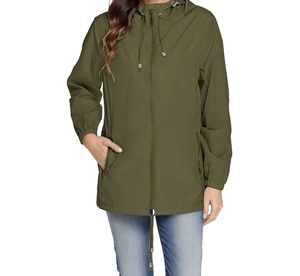 Chaqueta Softshell para Mujer al por Mayor, Chaqueta Softshell con Capucha Sólida de Alta Calidad para Exteriores, Chaqueta Larga con Cremallera para Mujer - Product Image 1