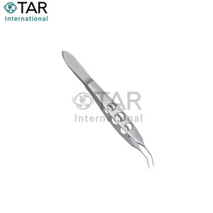 คีมผ่าตัดขนาด 10 ซม. แบบนิ่ม สำหรับใส่เลนส์ IOL แบบ Buratto ปากคีมโค้งมนพิเศษ สำหรับการผ่าตัดจักษุ  เครื่องมือแพทย์สำหรับการผ่าตัดขนาดเล็ก - Product Image 6