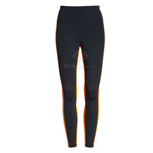 Legging de fitness personnalisé de haute qualité sans couture pour femmes vêtements de sport taille moyenne avec motif solide - Product Image 1