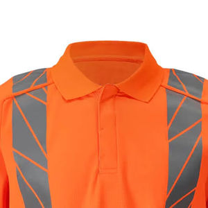 Camiseta Polo de Seguridad Reflectante de Alta Visibilidad Personalizada, Camisetas de Trabajo de Alta Visibilidad con Bolsillo, Camisetas de Manga Corta para Hombre - Product Image 5