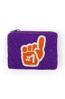 Bordado de cuentas de semillas de moda con bolsa para monedas de coche, bolsa con cuentas de coche inspirada en el mar, bolsa pequeña hecha a mano para mujeres y niñas