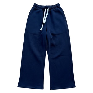 Pantalons de jogging amples et décontractés tendance, effet délavé au soleil, 100% coton, jambes larges, poches latérales, vêtements d'hiver - Product Image 6