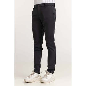 Pantalon Kaki Basique Teint en Coton Ébène 100% Tissu Oxford Coupe Droite Tendance Taille Haute avec Fermetures Éclair Décoratives Taille XL WS23-001 E - Product Image 3