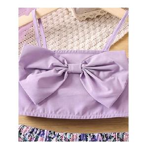 ชุดเทอร์รี่ฝรั่งเศส2ชิ้นสำหรับเด็กสีล้วนแบบลำลอง - Product Image 3