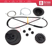 Sistema de Riel Guía para Puerta Corredera Eléctrica Izquierda BDP1205 para Vito Viano W639 W447 6397330035