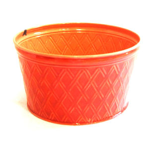 Vente en gros de pot de fleurs vintage en métal émaillé enduit de poudre pour l'intérieur et l'extérieur pour le jardin, le toit, le balcon, le salon - Product Image 6