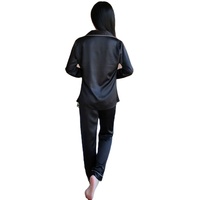 Ensemble de vêtements de maison décontractés pour dames en gros Long survêtement en polyester satiné imprimé nouveau modèle de chemises de nuit pour l'été à la maison Vacances d'été