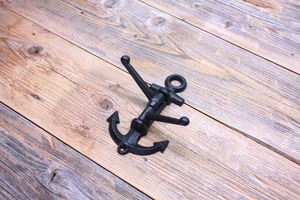 Gancho giratorio Ganchos de anclaje recubiertos náuticos Ganchos de anclaje de pared Ancla de hierro Tres soportes - Product Image 3