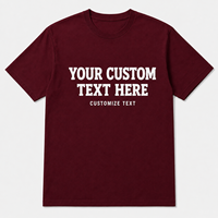 T-shirt en jersey 100 % coton pour homme, 180 GSM, coupe classique, anti-plis, écologique, imprimé graphique, streetwear décontracté, manches courtes