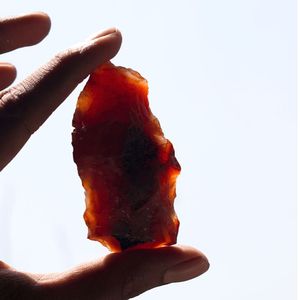 Pierre de cornaline brute naturelle non polie, cristal rouge pour la fabrication de bijoux, décoration d'amour guérisseur Feng Shui, vente en gros - Product Image 5