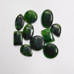 Cabujones de jade nefrita 100% naturales de alta calidad, venta al por mayor, mezcla de tamaños y formas, piedras preciosas sueltas para hacer joyas a granel, OEM - Product Image 4