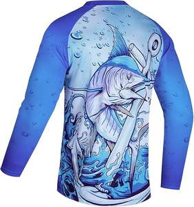 Vente en gros Dernier design Maillot de pêche unisexe 100% Maillot de pêche en polyester Maillot de pêche extérieur personnalisé - Product Image 2