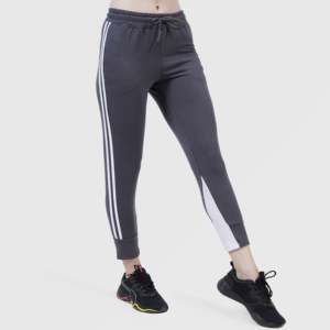 High Waist Essential <b>4</b>-<b>Way</b> <b>Stretch</b> Sports Pants Breathable Nylon/Spandex Leggings with Side Stripe for Fitness Yoga ODM Supply - Product Image 3