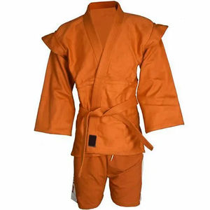 Venta de alta calidad 2024 logotipo personalizado al por mayor Sambo Wrestling Kurtka 100% algodón Sambo chaqueta y pantalón corto - Product Image 4