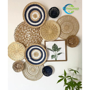Cesta colgante de pared tejida sostenible personalizable decoración material natural y alta calidad para el hogar respetuoso con el medio ambiente - Product Image 6