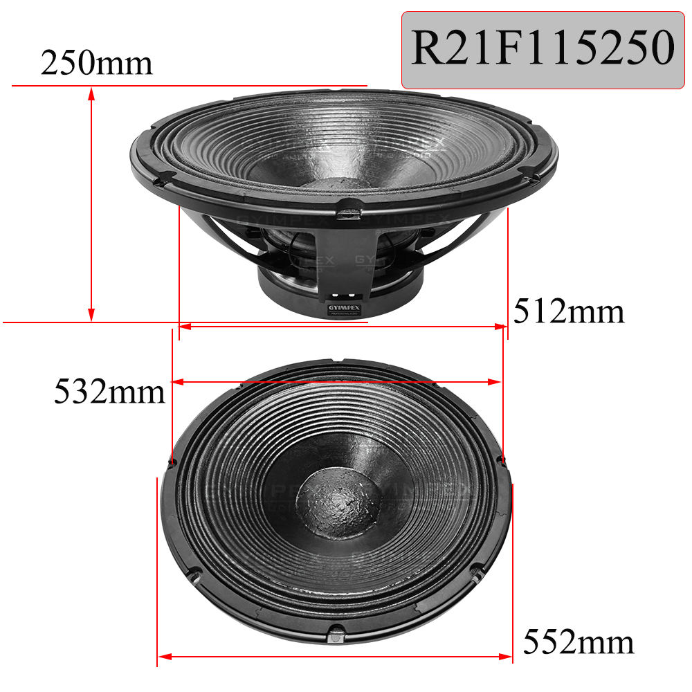 21 Inch 2000 Watt DJ Speaker Heavy Bass Powerful Audio