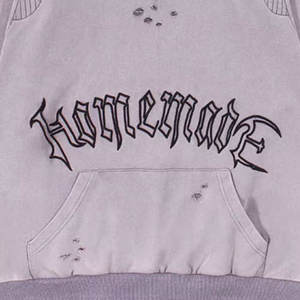 Winter <b>Wear</b> OEM <b>Men</b> Casual Streetwear Clothes Distress Embroidery Hoodie Custom Sweatshirts Pullover Unisex <b>Thermal</b> Hoodies 2024 - Product Image 5