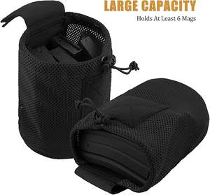 Bolsa táctica de descarga Molle con cordón para revista, bolsa de utilidad, bolsa de descarga plegable para cinturón - Product Image 3