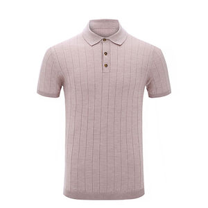 2025 verano hombres Casual para Polo camisa de manga corta con cuello en V botón camiseta Color sólido bordado transpirable Tops - Product Image 5