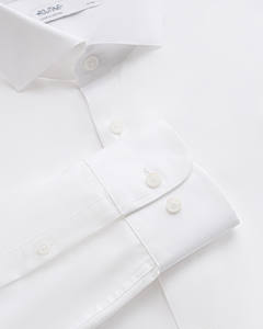 Camisa Formal de Hombre, Tejida, 100% Algodón, Manga Larga, Cierre de un Botón, Transpirable, Corte Ajustado, Estilo Vietnamita - Product Image 4