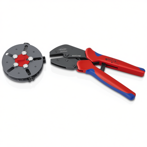 Pinza crimpadora Knipex MultiCrimp de 250 mm con mangos multicomponente pulidos y cargador de repuesto - Product Image 3