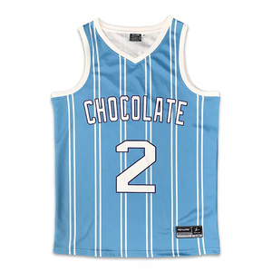 Camiseta de Baloncesto Universitaria de Verano Personalizada por Sublimación, Talla Grande, Camiseta de Baloncesto Retro Estampada, Secado Rápido, Reversible - Product Image 6