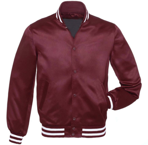 แจ็คเก็ตเบสบอลบอมเบอร์แจ็คเก็ตผ้าซาตินน้ำหนักเบาออกแบบได้ตามต้องการสำหรับใส่ทุกวันแฟชั่น - Product Image 2