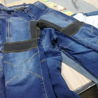 Jean décontracté de haute qualité, confortable, respirant, imperméable, coupe-vent, taille mi-haute, ample, léger, en toile de coton uni