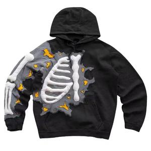 Sweat-shirt long tricoté surdimensionné pour homme, style western, avec imprimé 3D de dessin animé sportif, collection Printemps, ODM, anti-plis et respirant - Product Image 5