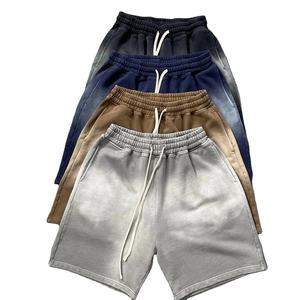 ชุดเซ็ตเสื้อยืดและกางเกงขาสั้นผู้ชาย คุณภาพสูง สำหรับฤดูร้อน ทรงบ็อกซี่ ล้างสีแบบแอซิด ผ้าฝ้าย 100% เหมาะสำหรับใส่เล่นกีฬา วิ่ง หรือใส่ลำลอง - Product Image 3