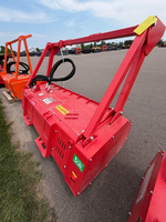 Broyeur forestier à tambour pour chargeuse frontale, adapté aux modèles Kubota, ASV, CAT, CASE, TAKEUCHI, pour le défrichement des terres.
