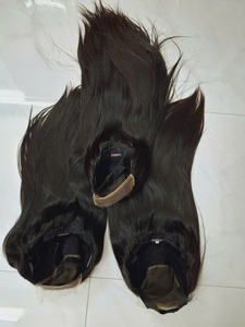 Extensions de cheveux humains bruts vietnamiens haut pour perruque de fermeture de dentelle suisse avec des cheveux à double trame de tissage droit d'os de bébé - Product Image 4