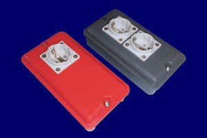 Boîtier de distribution en plastique à profil bas PS-14L4 pour deux prises SCHUKO, boîtier DIY - Product Image 2