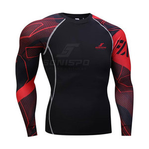 Trajes de Compresión Deportivos para Hombre Más Vendidos, Hechos a Medida, Material de Spandex/Poliéster, Transpirables, con Logotipo Personalizado, Alta Calidad - Product Image 2
