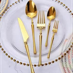 Ensemble de couverts en métal avec manche coloré et vibrant pour les célébrations de repas à thème et la décoration de table moderne à la maison - Product Image 2