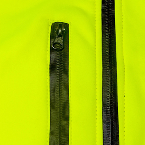 Chaqueta de trabajo de carcasa blanda reflectante de alta visibilidad para hombre, chaqueta de seguridad para el trabajo con cuello levantado y lona resistente al agua - Product Image 3