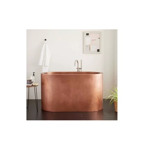 Bañera de baño de cobre puro de diseño de lujo de Venta caliente para decoración de baño disponible para la venta de India - Product Image 1