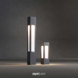 Luxera 35 cm Set Top Fence Light Cuerpo de aluminio y plexiglás Ahorro de energía e impermeable Iluminación de jardín al aire libre - Product Image 5