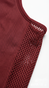 เสื้อบาสเก็ตบอลสีแดงเข้มพรีเมียมสำหรับทีมมืออาชีพ คลับฝึกซ้อม ชุดกีฬาตาข่ายระบายอากาศ - Product Image 6