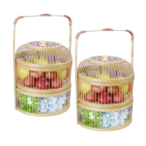 PRODUITS CHAUDS Paniers de rangement en bambou Une alternative naturelle pour une maison sans encombrement de haute qualité - Product Image 1