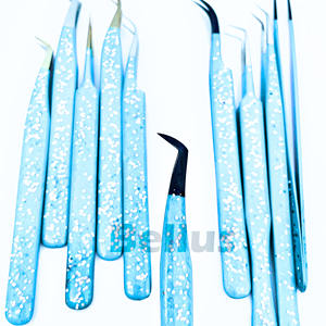 Pince à épiler d'extension de cils pointe pointue fibre de précision en acier inoxydable outil de cils de Salon Budget Friendly Option personnalisée - Product Image 3