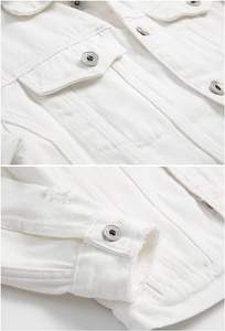 Veste en jean tendance rétro décontractée respirante écologique pour homme, nouvelle collection printemps-automne, col montant, style streetwear, 2023 - Product Image 4