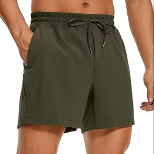 กางเกงขาสั้นลำลองผู้ชาย สไตล์สตรีทแวร์ เป็นมิตรกับสิ่งแวดล้อม ทรงอเนกประสงค์ ลายพิมพ์เรียบหรือสีพื้น สำหรับใส่ในชีวิตประจำวัน ด้วยเทคนิคการย้อมสีแบบเรียบ - Product Image 1