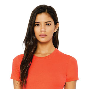 Camiseta de moda de verano para mujer de alta calidad, algodón comprimido ajustado a la moda, 240gs, estampado lavado, patrón sólido desteñido corto - Product Image 4