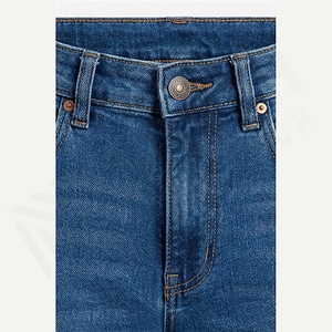 Pantalones Vaqueros de Mezclilla Ligeros y Transpirables para Hombre, Diseño Moderno, Estilo Recto, Color Sólido Personalizado, para Invierno, Otoño, Verano y Primavera - Product Image 4